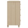 Aparador HAMAR madera de pino maciza marrón miel 79x40x80cm de vidaXL, Aparadores - Ref: Foro24-340420, Precio: 119,45 €, Des...