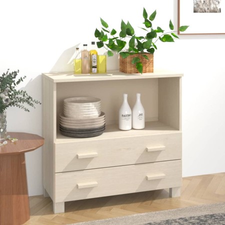 Aparador HAMAR madera de pino maciza marrón miel 85x35x80 cm de vidaXL, Aparadores - Ref: Foro24-340496, Precio: 93,62 €, Des...