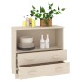 Aparador HAMAR madera de pino maciza marrón miel 85x35x80 cm de vidaXL, Aparadores - Ref: Foro24-340496, Precio: 93,62 €, Des...