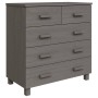 Aparador HAMAR madera maciza de pino gris claro 79x40x80 cm de vidaXL, Aparadores - Ref: Foro24-340423, Precio: 122,71 €, Des...