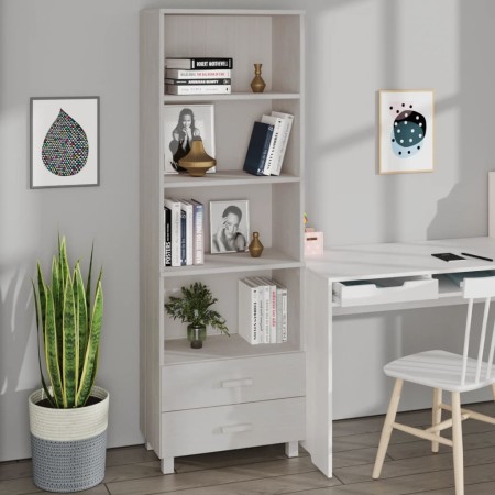 Aparador HAMAR madera maciza de pino blanca 60x35x180 cm de vidaXL, Aparadores - Ref: Foro24-340489, Precio: 151,98 €, Descue...