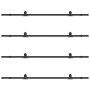 Kit de herrajes para puertas correderas acero negro 427 cm en Materiales de construcción | Comprar online en Foru.es