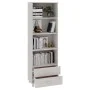 Aparador HAMAR madera maciza de pino blanca 60x35x180 cm de vidaXL, Aparadores - Ref: Foro24-340489, Precio: 149,83 €, Descue...