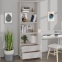 Aparador HAMAR madera maciza de pino blanca 60x35x180 cm de vidaXL, Aparadores - Ref: Foro24-340489, Precio: 151,98 €, Descue...