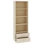 Aparador HAMAR madera de pino maciza marrón miel 60x35x180 cm de vidaXL, Aparadores - Ref: Foro24-340488, Precio: 155,03 €, D...