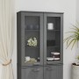Aparador superior HAMAR pino macizo gris oscuro 85x35x100 cm de vidaXL, Aparadores - Ref: Foro24-340506, Precio: 144,17 €, De...