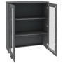 Aparador superior HAMAR pino macizo gris oscuro 85x35x100 cm de vidaXL, Aparadores - Ref: Foro24-340506, Precio: 144,17 €, De...