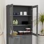 Aparador superior HAMAR pino macizo gris oscuro 85x35x100 cm de vidaXL, Aparadores - Ref: Foro24-340506, Precio: 144,17 €, De...