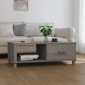 Mesa de centro HAMAR madera maciza pino gris claro 100x55x35 cm de vidaXL, Mesas de centro - Ref: Foro24-340455, Precio: 88,6...