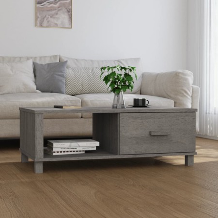 Mesa de centro HAMAR madera maciza pino gris claro 100x55x35 cm de vidaXL, Mesas de centro - Ref: Foro24-340455, Precio: 88,6...