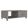 Mesa de centro HAMAR madera maciza pino gris claro 100x55x35 cm de vidaXL, Mesas de centro - Ref: Foro24-340455, Precio: 88,6...