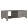 Mesa de centro HAMAR madera maciza pino gris claro 100x55x35 cm de vidaXL, Mesas de centro - Ref: Foro24-340455, Precio: 87,5...