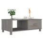 Mesa de centro HAMAR madera maciza pino gris claro 100x55x35 cm de vidaXL, Mesas de centro - Ref: Foro24-340455, Precio: 87,5...