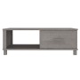 Mesa de centro HAMAR madera maciza pino gris claro 100x55x35 cm de vidaXL, Mesas de centro - Ref: Foro24-340455, Precio: 88,6...