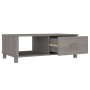 Mesa de centro HAMAR madera maciza pino gris claro 100x55x35 cm de vidaXL, Mesas de centro - Ref: Foro24-340455, Precio: 88,6...