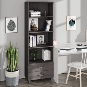 Aparador HAMAR madera maciza de pino gris claro 60x35x180 cm de vidaXL, Aparadores - Ref: Foro24-340491, Precio: 133,45 €, De...