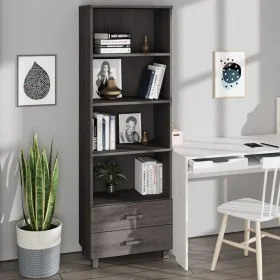 Aparador HAMAR madera maciza de pino gris claro 60x35x180 cm de vidaXL, Aparadores - Ref: Foro24-340491, Precio: 131,81 €, De...
