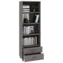 Aparador HAMAR madera maciza de pino gris claro 60x35x180 cm de vidaXL, Aparadores - Ref: Foro24-340491, Precio: 133,45 €, De...
