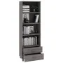 Aparador HAMAR madera maciza de pino gris claro 60x35x180 cm de vidaXL, Aparadores - Ref: Foro24-340491, Precio: 131,81 €, De...