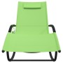 Tumbona mecedora 2 unidades de acero y textilene verde de vidaXL, Tumbonas - Ref: Foro24-318139, Precio: 145,32 €, Descuento: %