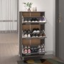 Zapatero HAMAR madera maciza pino gris claro 59,5x35x117 cm de vidaXL, Zapateros y organizadores de calzado - Ref: Foro24-340...