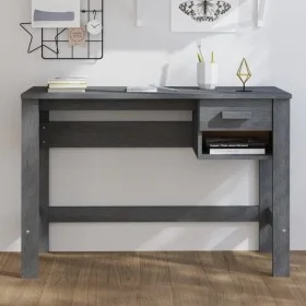 Escritorio HAMAR madera maciza pino gris oscuro 110x40x75 cm de vidaXL, Escritorios - Ref: Foro24-340458, Precio: 91,37 €, De...
