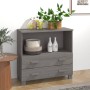 Aparador HAMAR madera maciza de pino gris claro 85x35x80 cm de vidaXL, Aparadores - Ref: Foro24-340499, Precio: 92,99 €, Desc...