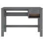 Escritorio HAMAR madera maciza pino gris oscuro 110x40x75 cm de vidaXL, Escritorios - Ref: Foro24-340458, Precio: 92,95 €, De...