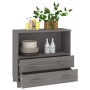 Aparador HAMAR madera maciza de pino gris claro 85x35x80 cm de vidaXL, Aparadores - Ref: Foro24-340499, Precio: 92,99 €, Desc...