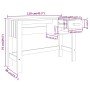 Escritorio HAMAR madera maciza pino gris oscuro 110x40x75 cm de vidaXL, Escritorios - Ref: Foro24-340458, Precio: 92,95 €, De...