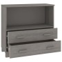 Aparador HAMAR madera maciza de pino gris claro 85x35x80 cm de vidaXL, Aparadores - Ref: Foro24-340499, Precio: 92,99 €, Desc...