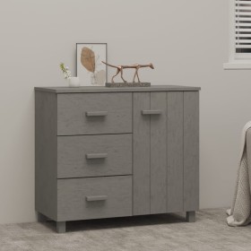 Aparador HAMAR madera maciza de pino gris claro 90x40x80 cm de vidaXL, Aparadores - Ref: Foro24-340431, Precio: 127,38 €, Des...