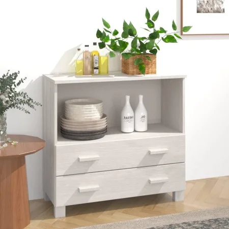 HAMAR sideboard solid white pine wood 85x35x80 cm by vidaXL, Sideboards - Ref: Foro24-340497, Price: 92,36 €, Discount: %