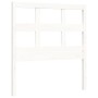 Estructura de cama con cabecero madera maciza blanco 90x200 cm de vidaXL, Camas y somieres - Ref: Foro24-3194817, Precio: 97,...