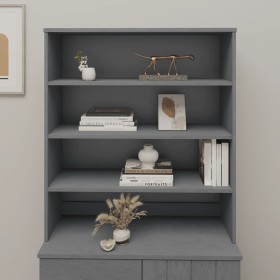 Aparador superior HAMAR pino macizo gris oscuro 90x30x100 cm de vidaXL, Aparadores - Ref: Foro24-340434, Precio: 109,03 €, De...