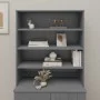 Aparador superior HAMAR pino macizo gris oscuro 90x30x100 cm de vidaXL, Aparadores - Ref: Foro24-340434, Precio: 107,18 €, De...