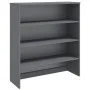Aparador superior HAMAR pino macizo gris oscuro 90x30x100 cm de vidaXL, Aparadores - Ref: Foro24-340434, Precio: 107,18 €, De...