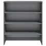 Aparador superior HAMAR pino macizo gris oscuro 90x30x100 cm de vidaXL, Aparadores - Ref: Foro24-340434, Precio: 107,18 €, De...