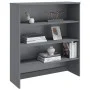 Aparador superior HAMAR pino macizo gris oscuro 90x30x100 cm de vidaXL, Aparadores - Ref: Foro24-340434, Precio: 107,18 €, De...
