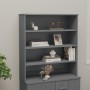 Aparador superior HAMAR pino macizo gris oscuro 90x30x100 cm de vidaXL, Aparadores - Ref: Foro24-340434, Precio: 109,03 €, De...