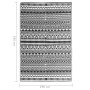 Alfombra de exterior PP negra 190x290 cm de vidaXL, Protectores para exterior - Ref: Foro24-316924, Precio: 54,12 €, Descuent...
