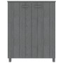 Zapatero HAMAR madera maciza pino gris oscuro 85x40x108 cm de vidaXL, Zapateros y organizadores de calzado - Ref: Foro24-3405...