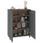 Zapatero HAMAR madera maciza pino gris oscuro 85x40x108 cm de vidaXL, Zapateros y organizadores de calzado - Ref: Foro24-3405...
