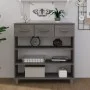 HAMAR solid pine wood console table light gray 90x35x90 cm by vidaXL, Side tables - Ref: Foro24-340467, Price: 101,98 €, Disc...
