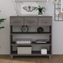 Mesa consola HAMAR madera maciza de pino gris claro 90x35x90 cm de vidaXL, Mesas auxiliares - Ref: Foro24-340467, Precio: 103...