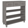 Mesa consola HAMAR madera maciza de pino gris claro 90x35x90 cm de vidaXL, Mesas auxiliares - Ref: Foro24-340467, Precio: 103...