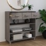 Mesa consola HAMAR madera maciza de pino gris claro 90x35x90 cm de vidaXL, Mesas auxiliares - Ref: Foro24-340467, Precio: 103...