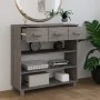 Mesa consola HAMAR madera maciza de pino gris claro 90x35x90 cm de vidaXL, Mesas auxiliares - Ref: Foro24-340467, Precio: 101...