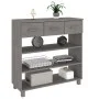 Mesa consola HAMAR madera maciza de pino gris claro 90x35x90 cm de vidaXL, Mesas auxiliares - Ref: Foro24-340467, Precio: 101...