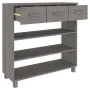 Mesa consola HAMAR madera maciza de pino gris claro 90x35x90 cm de vidaXL, Mesas auxiliares - Ref: Foro24-340467, Precio: 101...